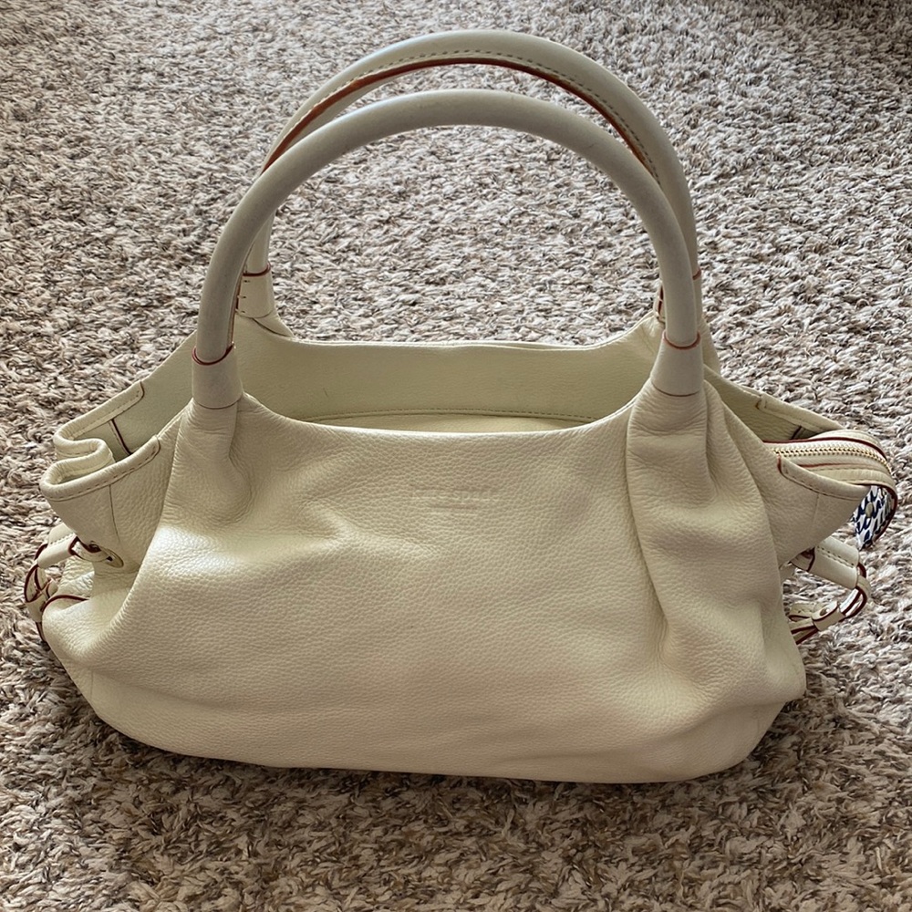 Cream Leather Kate Spade Stevie Satchel